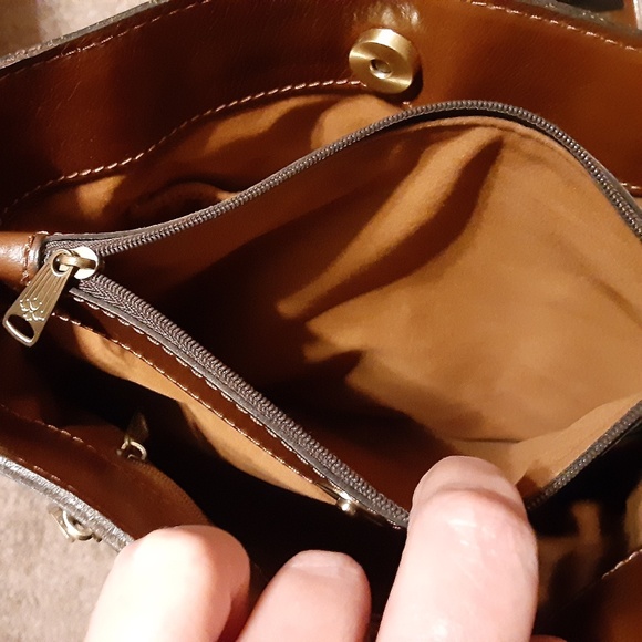 Patricia Nash Floral Leather Satchel/Should Bag - Picture 12 of 16